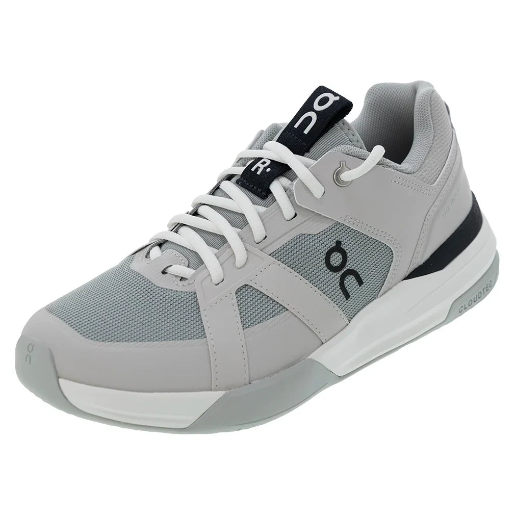 Men`s THE ROGER Clubhouse Pro Tennis Shoes Silver and Glacier Footwear On