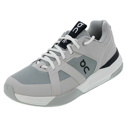 Men`s THE ROGER Clubhouse Pro Tennis Shoes Silver and Glacier Footwear On