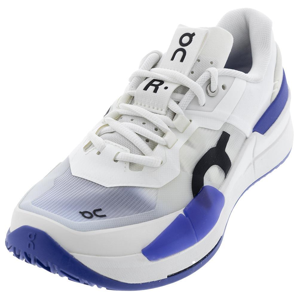 Men's THE ROGER Pro 2 Tennis Shoes White and Indigo Footwear On