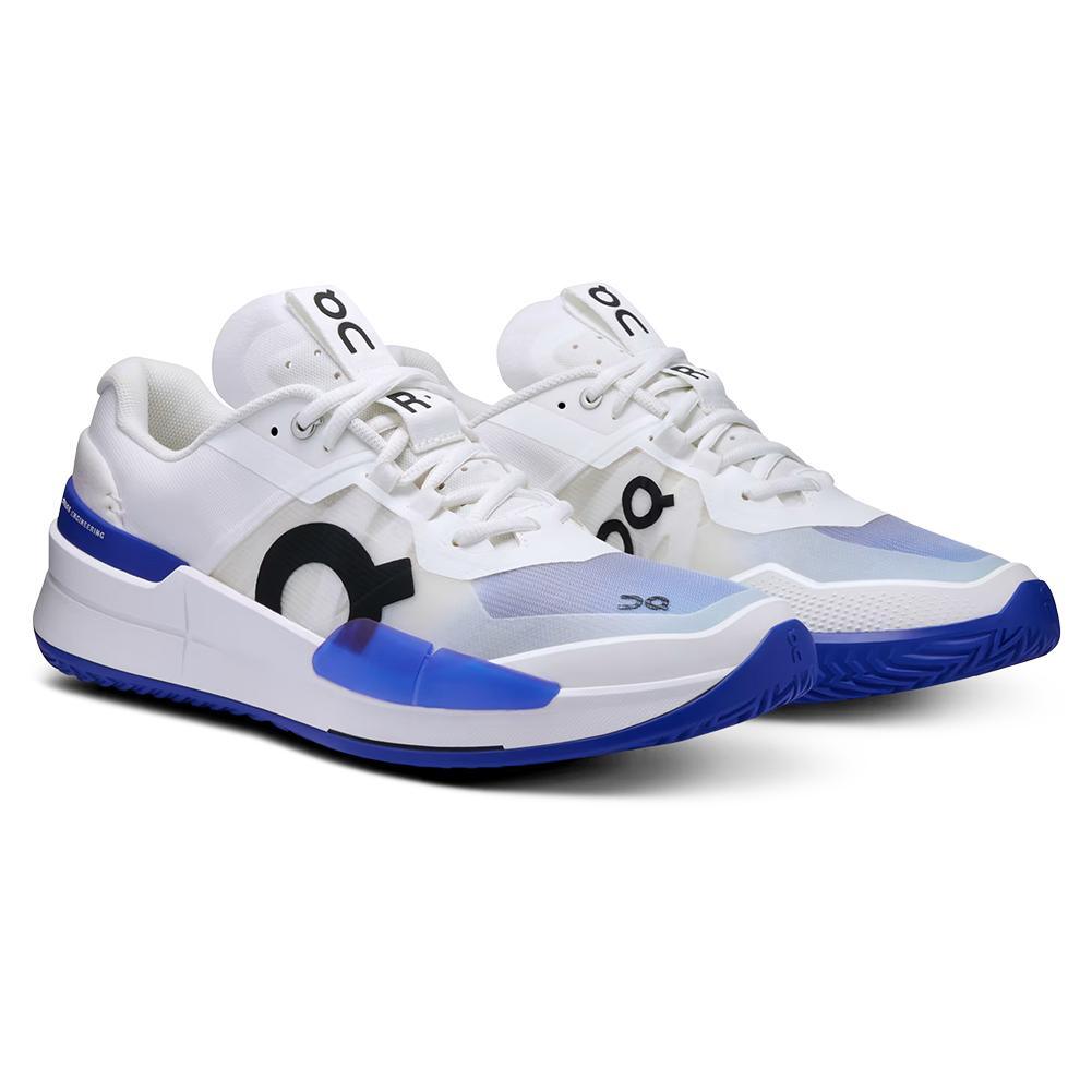 Men's THE ROGER Pro 2 Tennis Shoes White and Indigo Footwear On