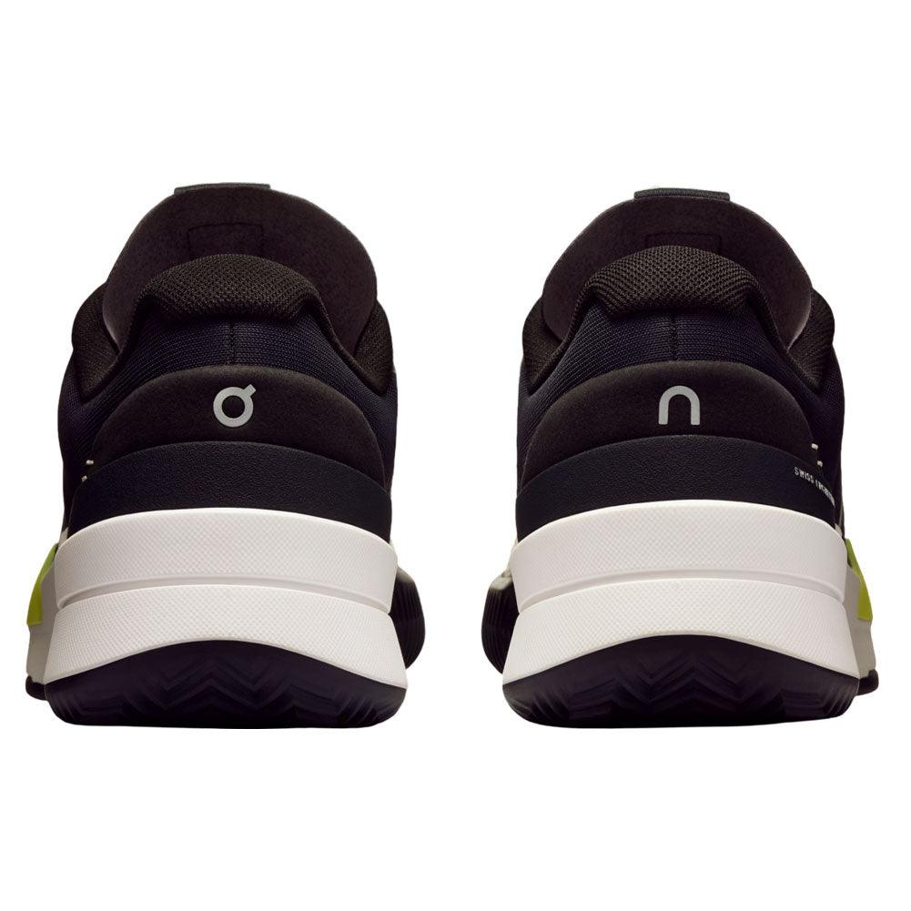 Men`s THE ROGER Pro 2 Clay Tennis Shoes Black and Lime Footwear On