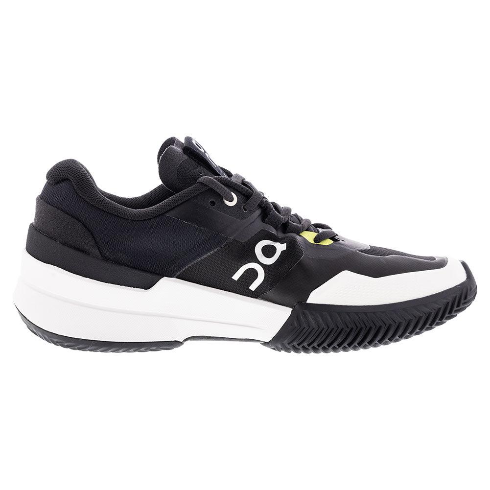 Men`s THE ROGER Pro 2 Clay Tennis Shoes Black and Lime Footwear On