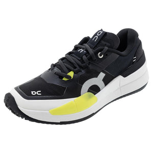Men`s THE ROGER Pro 2 Clay Tennis Shoes Black and Lime Footwear On