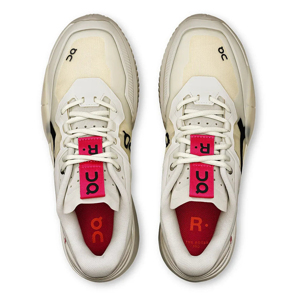 Men`s THE ROGER Pro 2 Clay Tennis Shoes Ice and Pink Footwear On