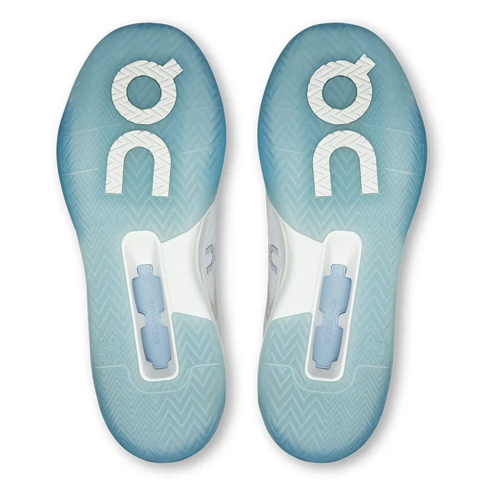 Men`s THE ROGER Advantage Pro Tennis Shoes White and Chambray Footwear On