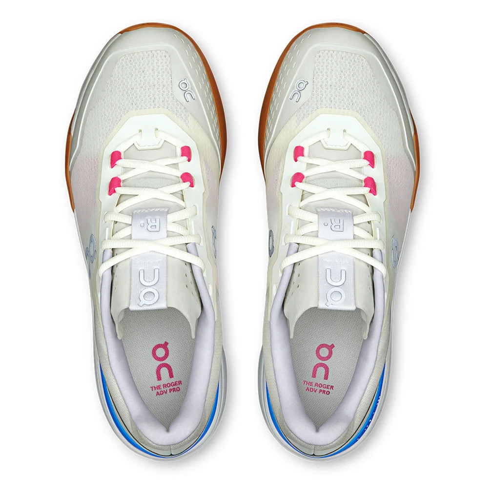 Men`s THE ROGER Advantage Pro Tennis Shoes Ivory and Malibu Footwear On