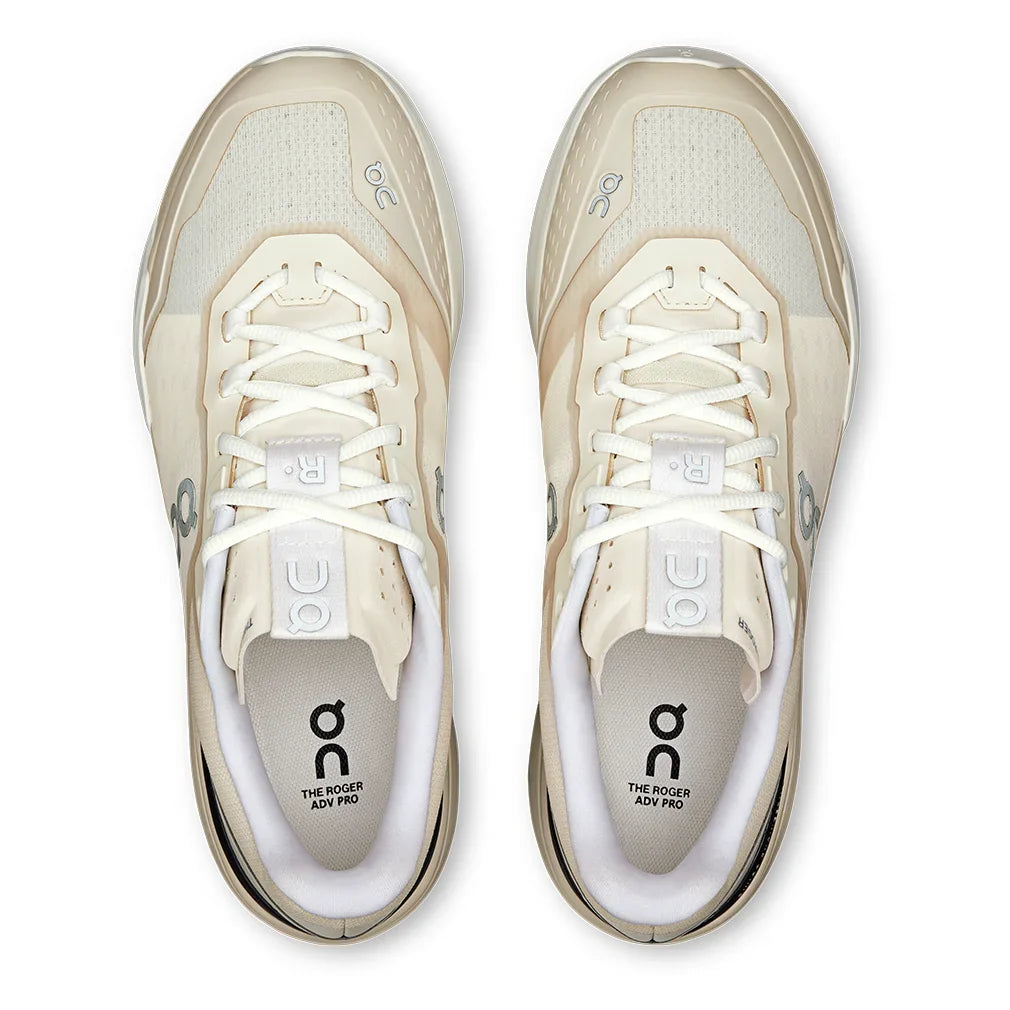 Men`s THE ROGER Advantage Pro Tennis Shoes Cream and Black Footwear On