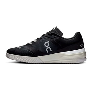Men`s THE ROGER Advantage Pro Clay Tennis Shoes Black and White Footwear On
