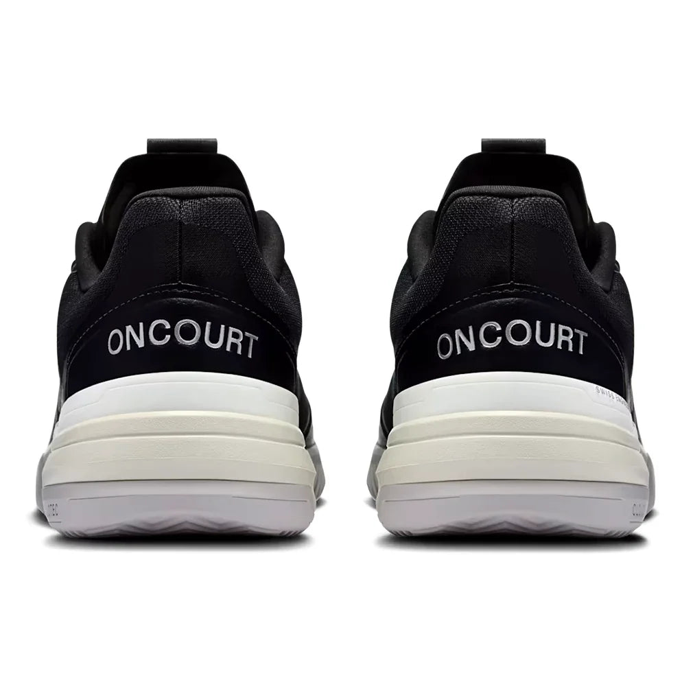 Men`s THE ROGER Advantage Pro Clay Tennis Shoes Black and White Footwear On
