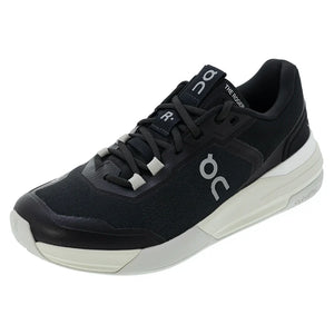 Men`s THE ROGER Advantage Pro Clay Tennis Shoes Black and White Footwear On