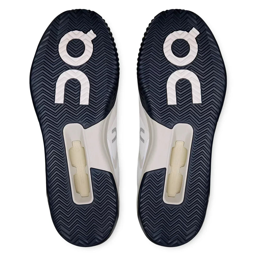 Men`s THE ROGER Advantage Pro Clay Tennis Shoes White and Cream Footwear On