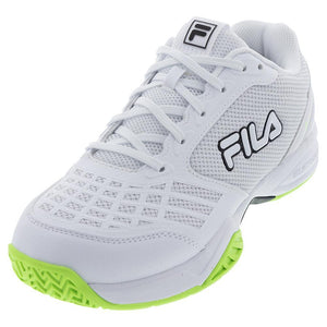 Juniors' Axilus 3 Tennis Shoes White and Black Footwear Fila