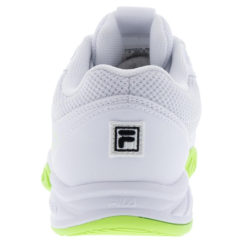 Juniors' Axilus 3 Tennis Shoes White and Black Footwear Fila