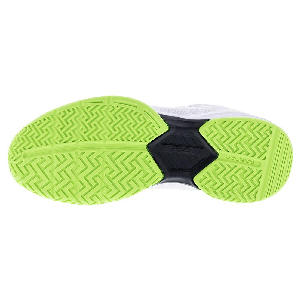 Juniors' Axilus 3 Tennis Shoes White and Black Footwear Fila