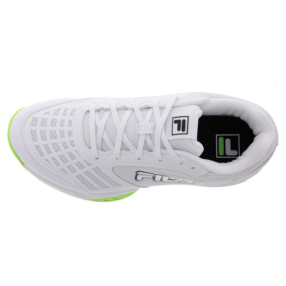 Juniors' Axilus 3 Tennis Shoes White and Black Footwear Fila
