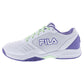 Juniors' Axilus 3 Tennis Shoes White and Patina Green Footwear Fila