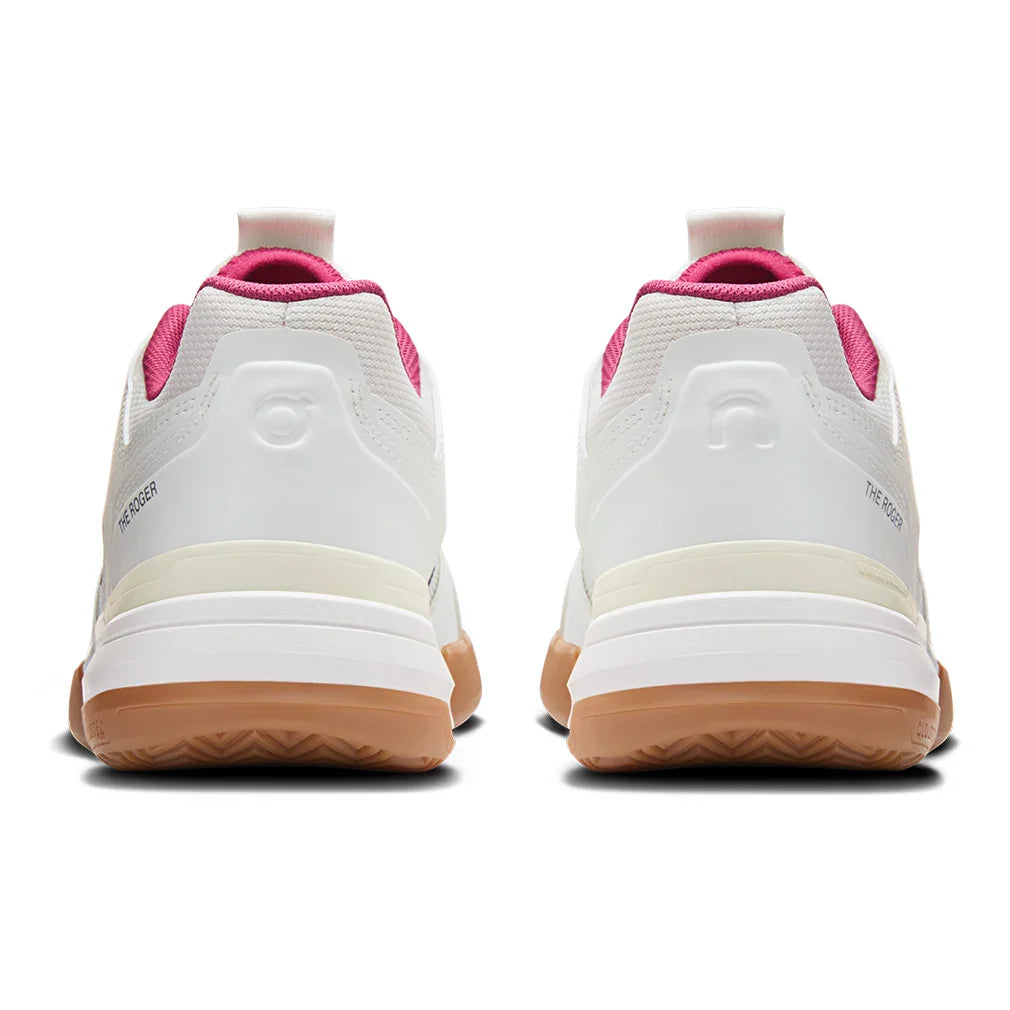 Women`s THE ROGER Clubhouse Pro Tennis Shoes Ivory and Grenadine Footwear On