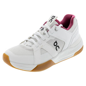 Women`s THE ROGER Clubhouse Pro Tennis Shoes Ivory and Grenadine Footwear On