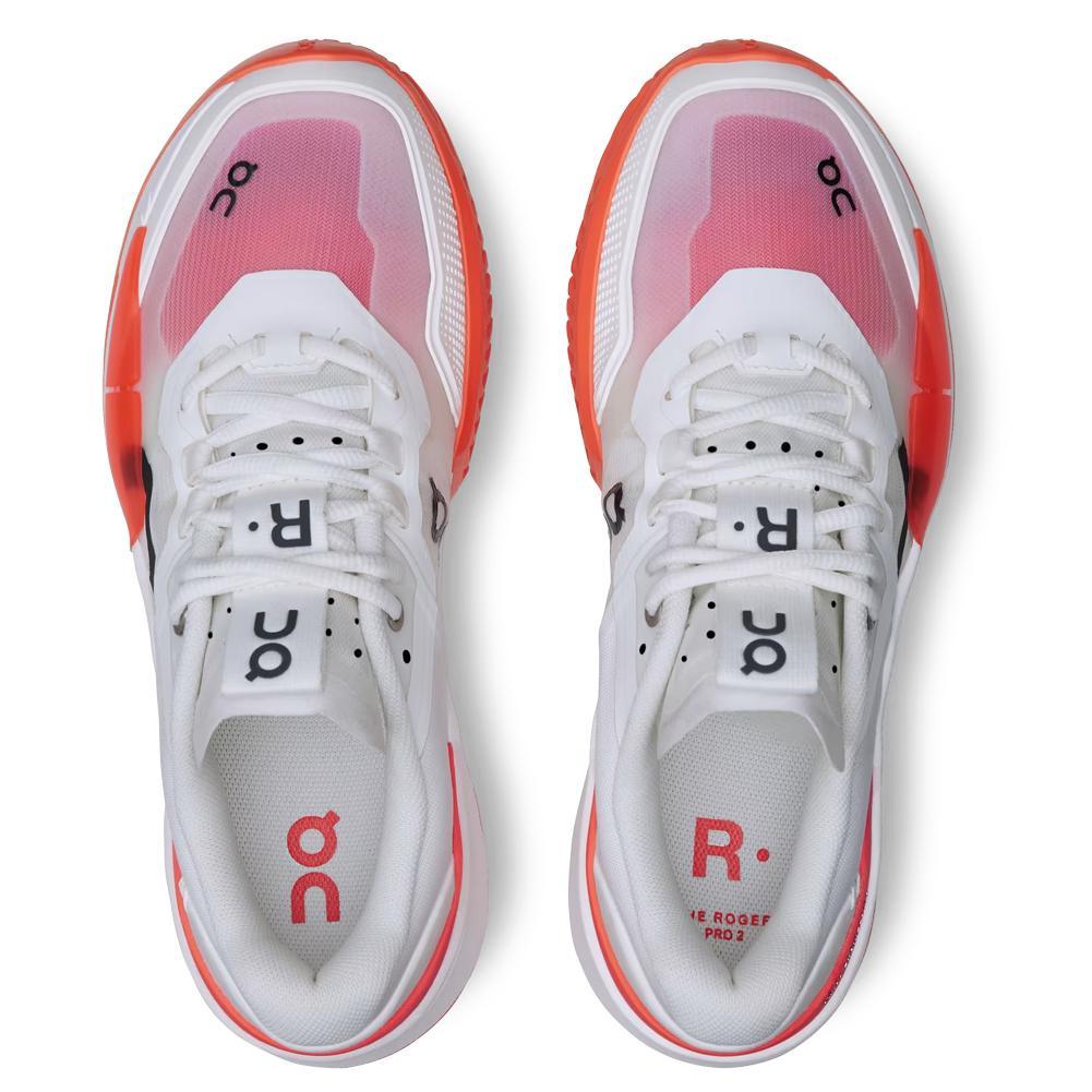 Women's THE ROGER Pro 2 Tennis Shoes White and Flame Footwear On