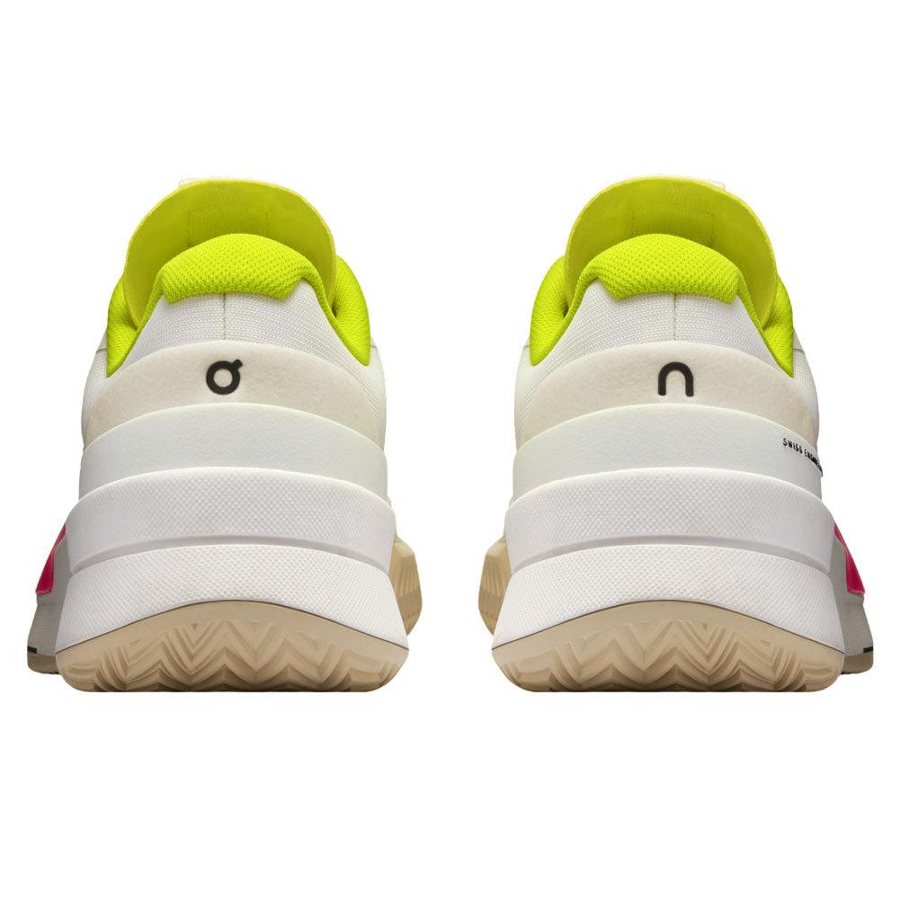 Women`s THE ROGER Pro 2 Tennis Shoes White and Lime Footwear On