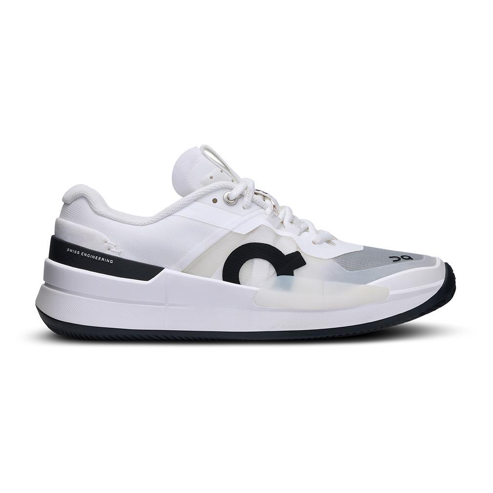 Women`s THE ROGER Pro 2 Clay Tennis Shoes White and Black Footwear On