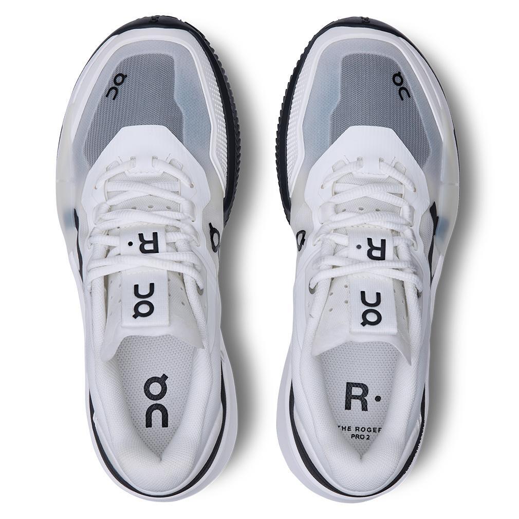 Women`s THE ROGER Pro 2 Clay Tennis Shoes White and Black Footwear On