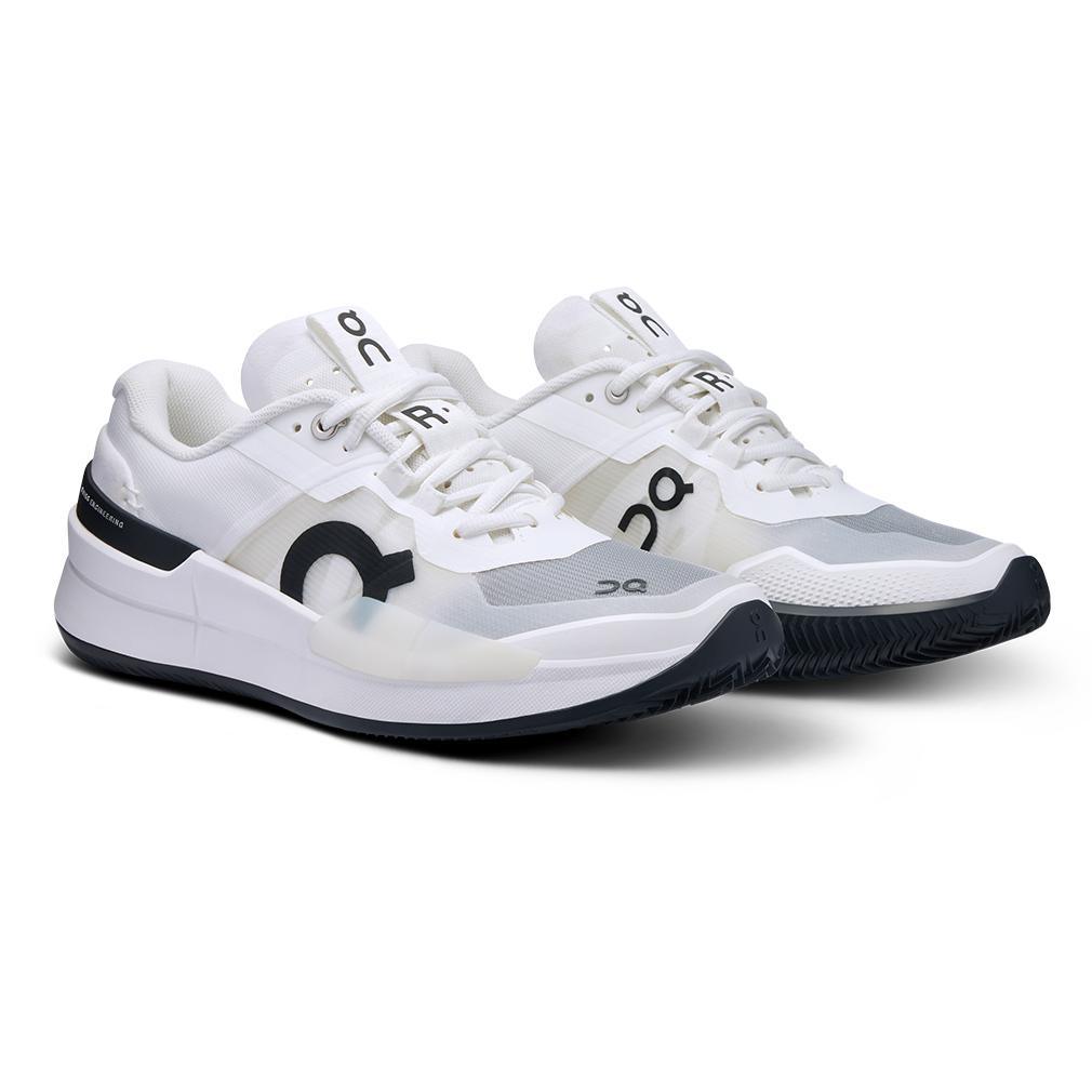 Women`s THE ROGER Pro 2 Clay Tennis Shoes White and Black Footwear On