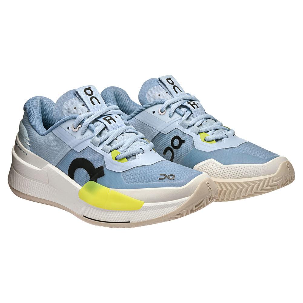 Women`s THE ROGER Pro 2 Clay Tennis Shoes Chambray and Lime Footwear On