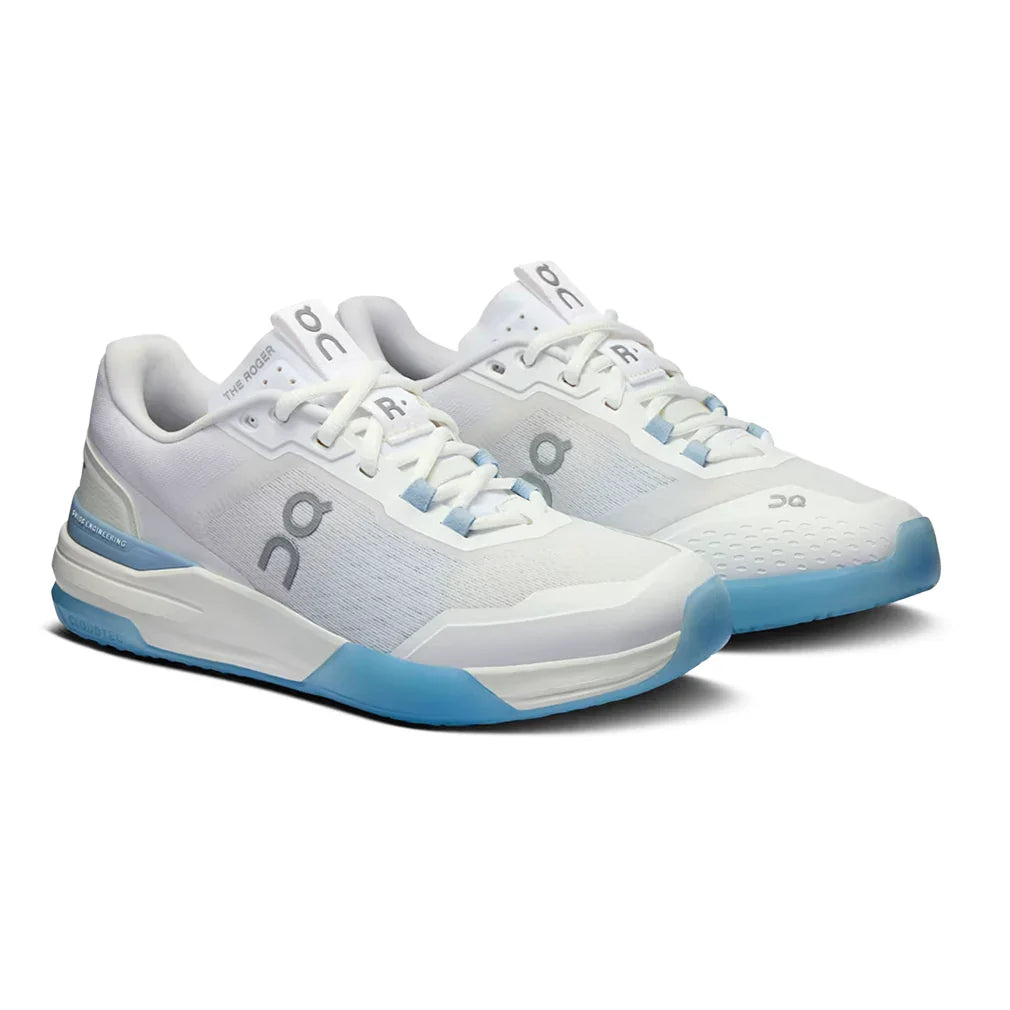 Women`s THE ROGER Advantage Pro Tennis Shoes White and Chambray Footwear On