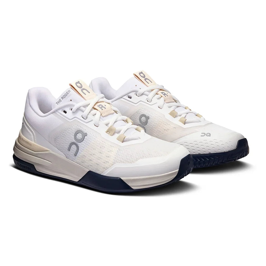 Women`s THE ROGER Advantage Pro Clay Tennis Shoes White and Cream Footwear On