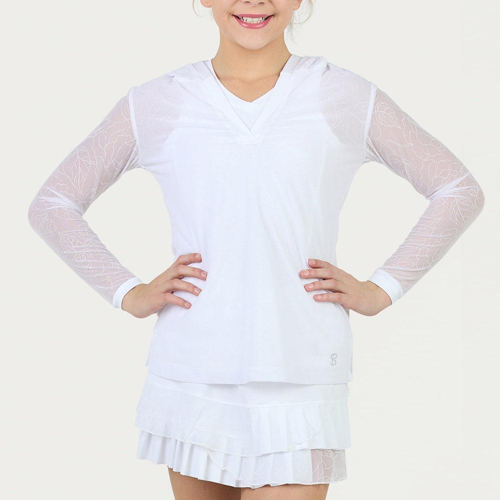 Girls' Bliss Long Sleeve Tennis Hoodie Moon Roses Apparel Sofibella