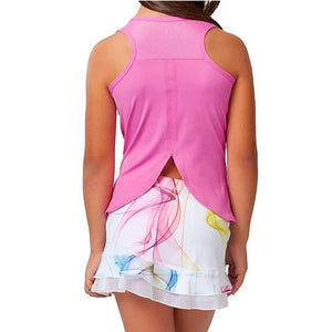 Girl's Racerback Tennis Tank Super Pink Apparel Sofibella