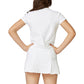 Girl's Tennis Skort Novelty Texture and White Apparel Sofibella
