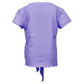 Girls' UV Colors Short Sleeve Tie Tennis Top Amethyst Apparel Sofibella