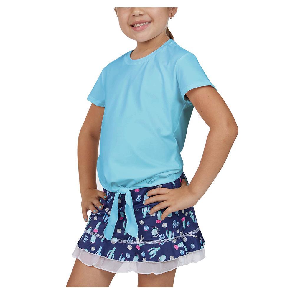Girls' UV Colors Short Sleeve Tie Tennis Top Babyboy Apparel Sofibella