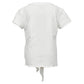 Girls' UV Colors Short Sleeve Tie Tennis Top White Apparel Sofibella