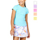 Girls' UV Short Sleeve Tennis Top Apparel Sofibella