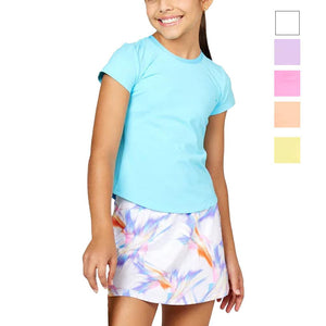 Girls' UV Short Sleeve Tennis Top Apparel Sofibella