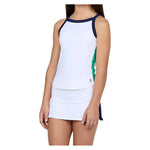 Girls` Tennis Tank White and Zen Apparel Sofibella