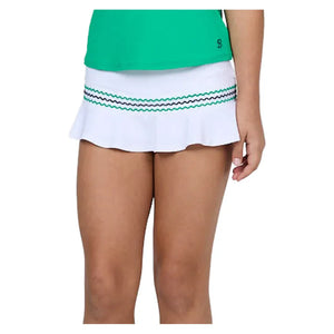 Girls` Tennis Skort White Apparel Sofibella