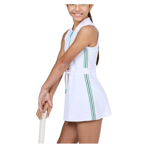 Girls` Tennis Dress White and Zen Apparel Sofibella
