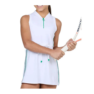 Girls` Tennis Dress White and Zen Apparel Sofibella