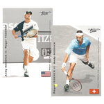 Andy Roddick vs Roger Federer Major Match Up Tennis Collector Card Memorabilia Netpro