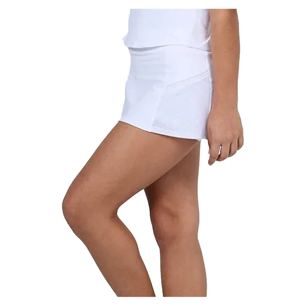 Girls` Tennis Skort White Apparel Sofibella