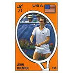 John McEnroe Panini Sticker Card Memorabilia Tennis Express