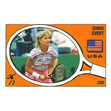 Chris Evert Panini Sticker Card Memorabilia Tennis Express