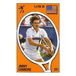 Jimmy Connors Panini Sticker Card Memorabilia Tennis Express