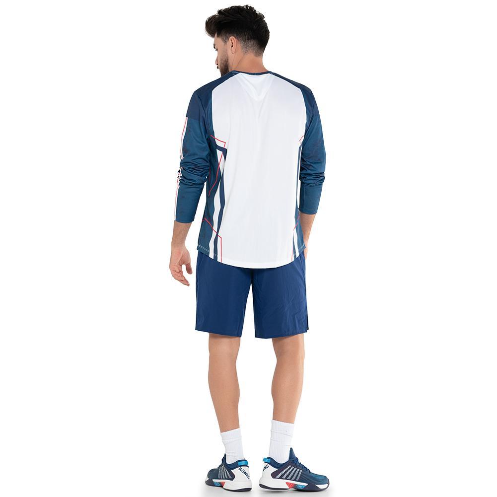 Men's New Era Tennis Long Sleeve White Apparel K-Swiss
