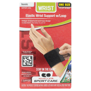 Black Wrist Support with Loop Accessories Mueller