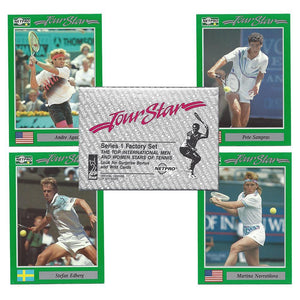 NETPRO Tour Stars Tennis Collector Card Set 1991 Memorabilia Netpro